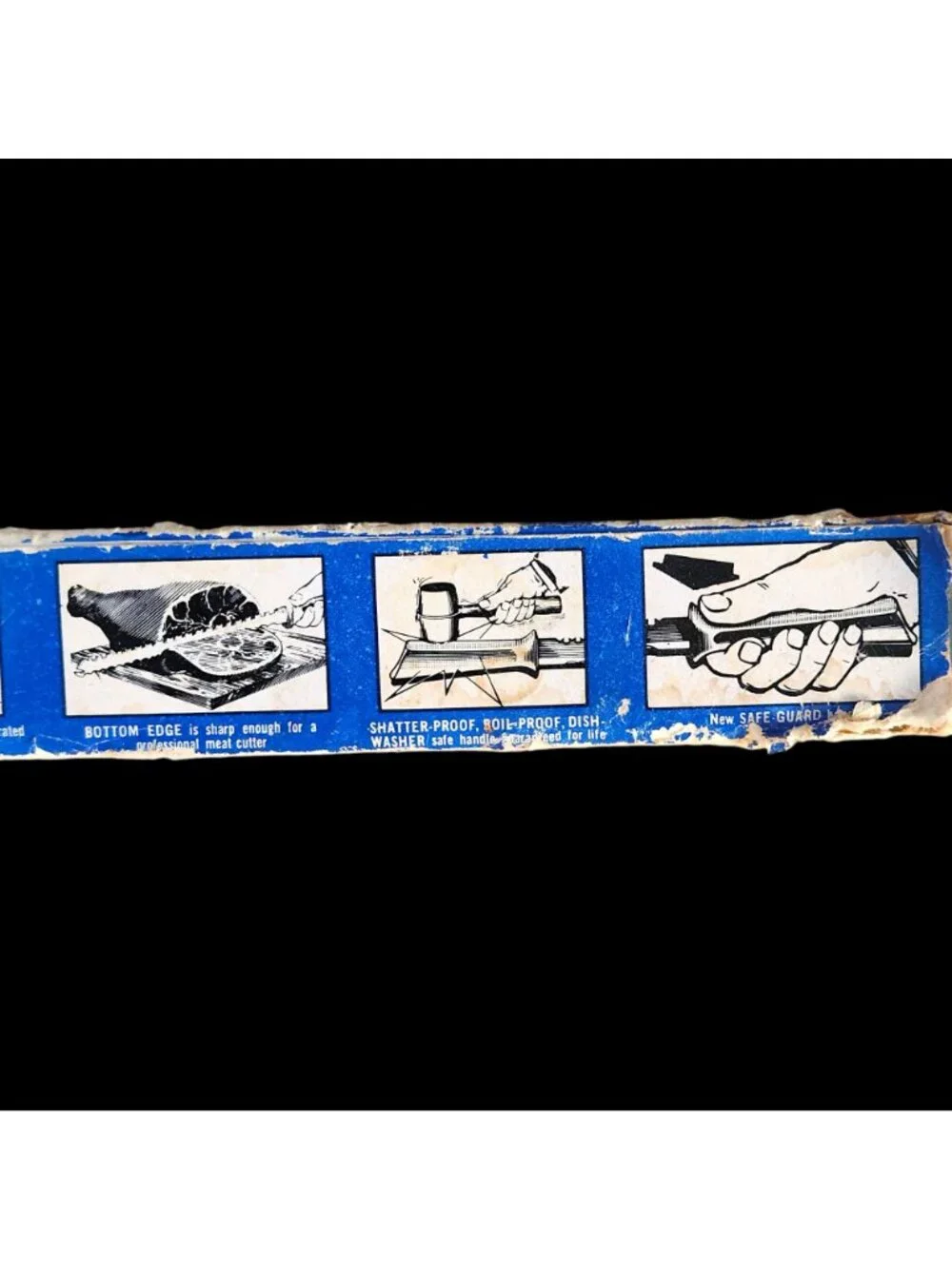 Vintage Quikut Quikkle Multi-Use Knife Frozen Food/Bread/Meat Stainless Steel 16